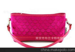 毛氈手提潮包 魚鱗手拿包 單肩包女包 批發(fā)訂購(gòu)